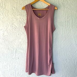 Excursion Brand Side Ruching Purple Dress Size Large